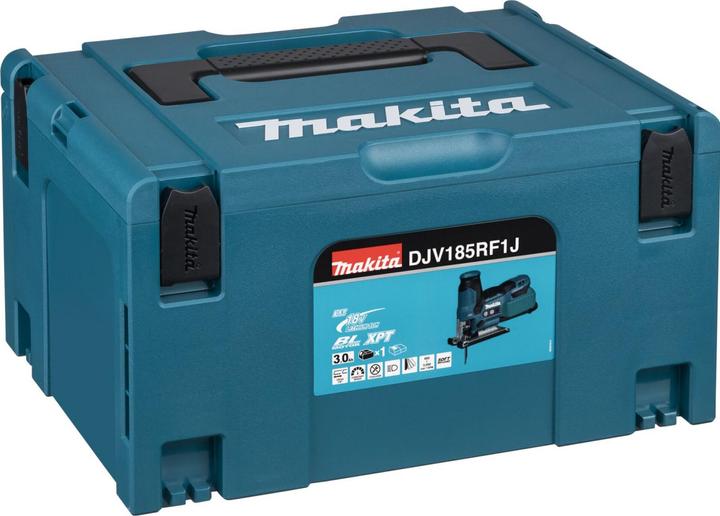 Produktbild Makita DJV 185 RF1J Akku PendelhubstichsÃ¤ge 18 V Brushless + 1x Akku 3,0 Ah + LadegerÃ¤t + Makpac