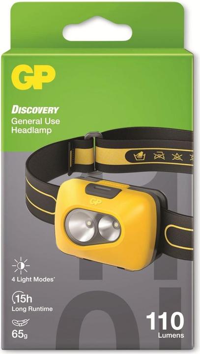Image du produit GP Batteries Lampe frontale GP Discovery CH42 (200 lm)