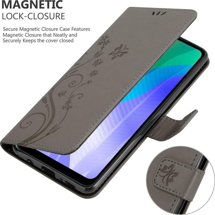Productafbeelding Cadorabo Bloemen Boekomslag (Huawei Y6p)