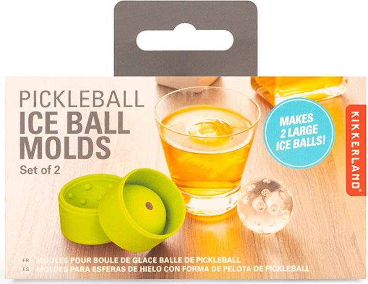 Actual product image Kikkerland Pickleball Ice Ball Molds