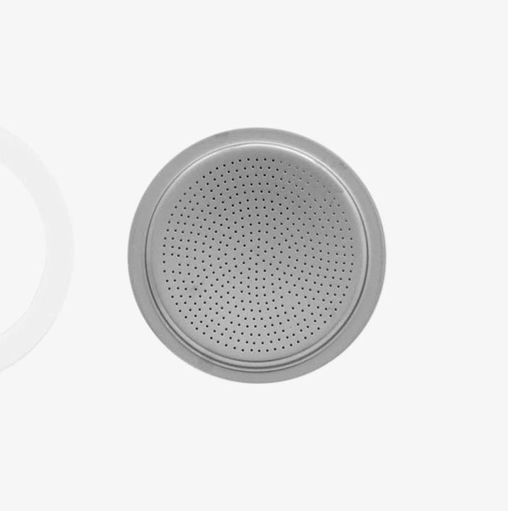 Actual product image Bialetti Sealing ring & filter plate for New Moka Induction, 2 cups