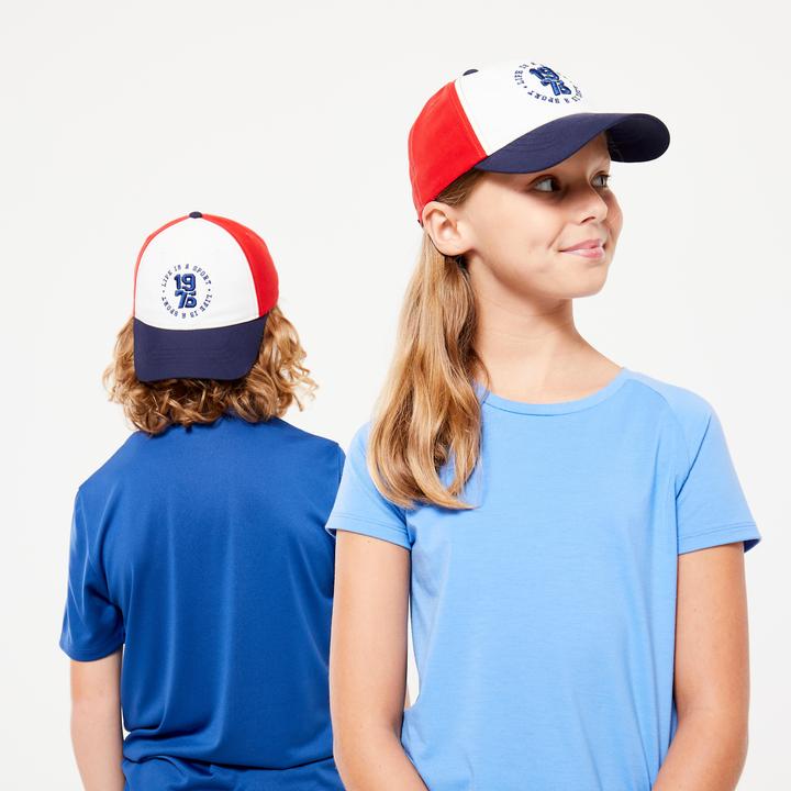 Actual product image Decathlon Cap kids - W500 blue/white