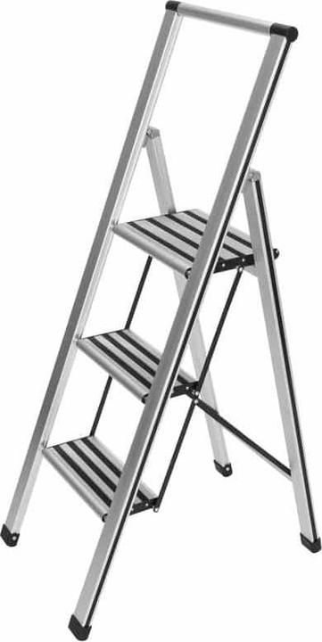 Productafbeelding Wenko Opvouwbaar opstapje zilver 3 treden, H: 119,0 cm (Inklapbare trede, 44 cm)