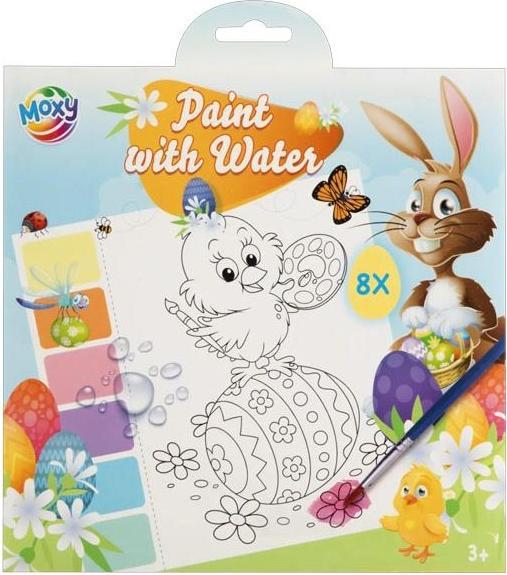 Image du produit Grafix Kit d'aquarelle Pâques - 8 feuilles + pinceaux