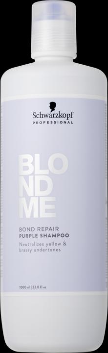 Actual product image Schwarzkopf Professional BLONDME Bond Repair Lila Shampoo (1000 ml, Liquid shampoo)