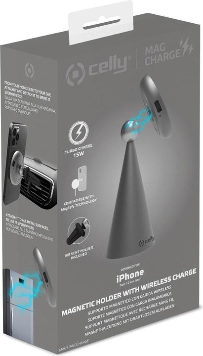 Actual product image Celly MAGSTANDCHARGE - MagSafe Wireless Charger (15 W)