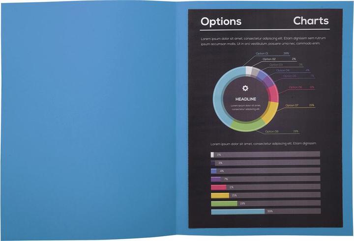 Actual product image Exacompta File cover A4 FSC paper 220g turquoise (A4, 100 x)