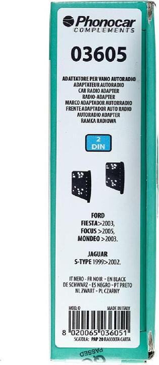 Image du produit Phonocar Supports pour fixation noir