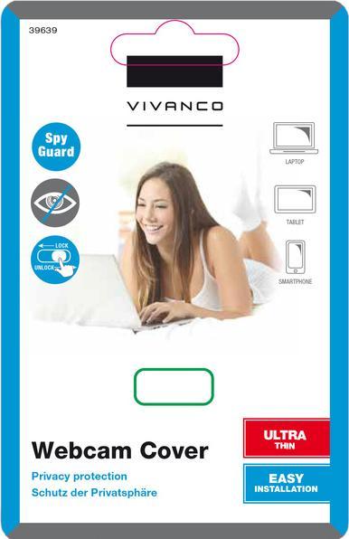 Actual product image Vivanco Webcam cover, black, 1pc.