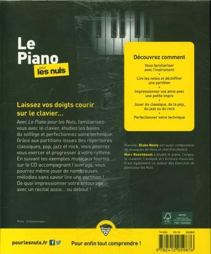 Produktbild Le Piano pour les Nuls (Deutsch, Neely Blake, Rozenbaum Marc, 2020)
