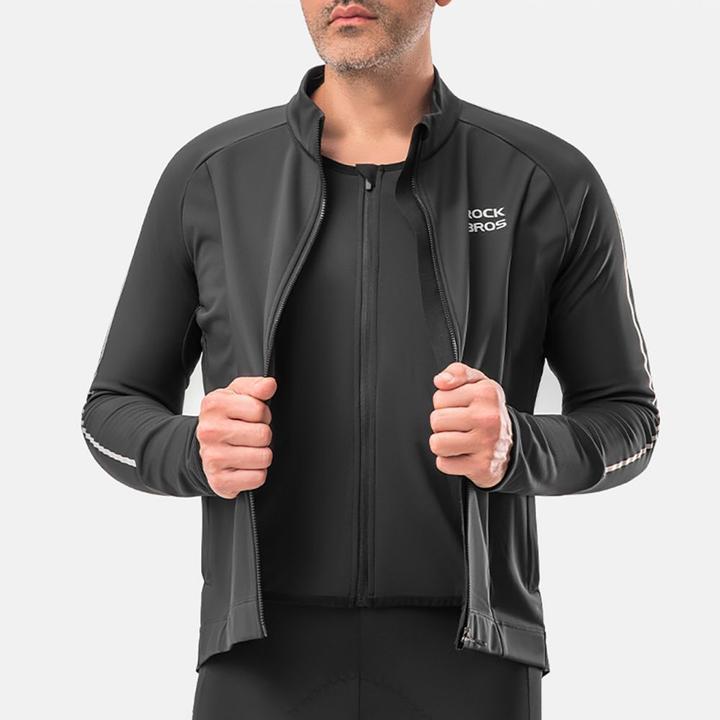 Produktbild Rockbros cycling jersey 15400002003 long sleeve fall/winter L - black (L)