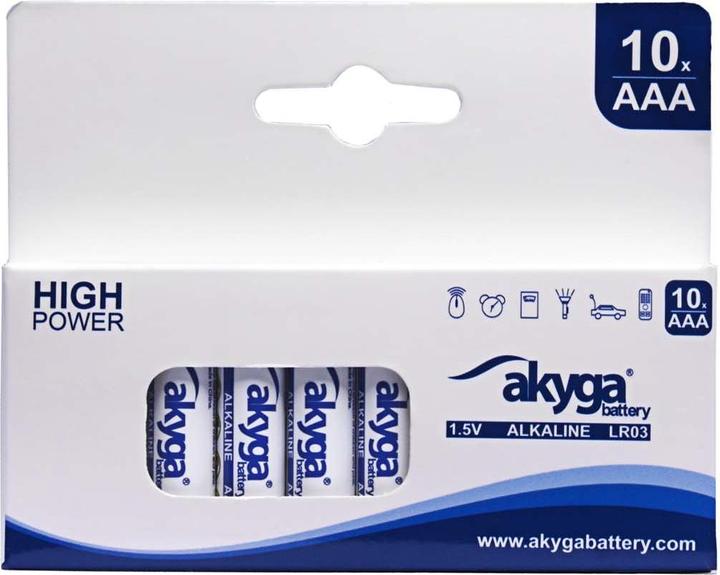 Image du produit Akyga AAA LR03 Mignon (AA)-Batterie Alkali-Mangan 1300 mAh 1.5 V 10 St. (10 pcs, AAA, 1300 mAh)