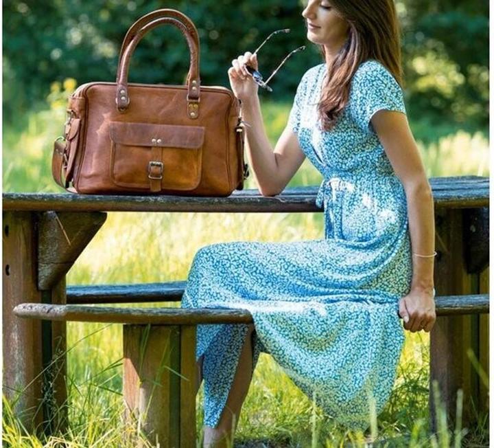Actual product image Saora Nomade1 business bag/handbag/shopper genuine leather