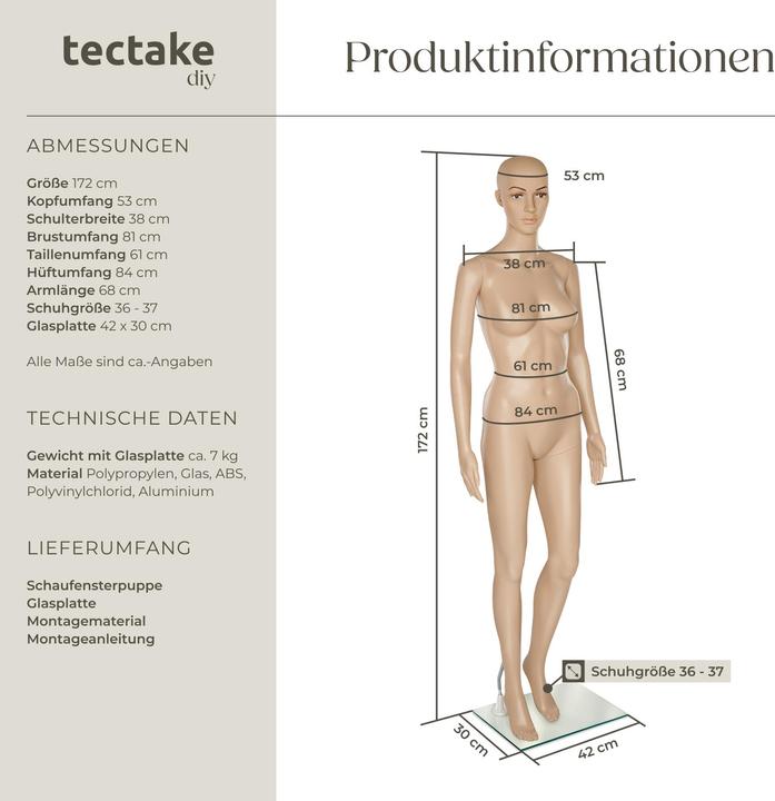 Immagine prodotto tectake Manichino