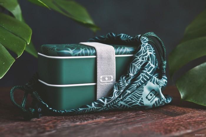 Immagine prodotto Monbento Borsa pranzo MB Pochette M Jungle - Borsa Bento in poliestere - Perfetta per l'ufficio/la