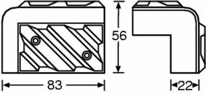 Actual product image Adam Hall 4013 Box corner plastic (Accessories)
