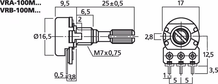 Produktbild Monacor Potentiometer
