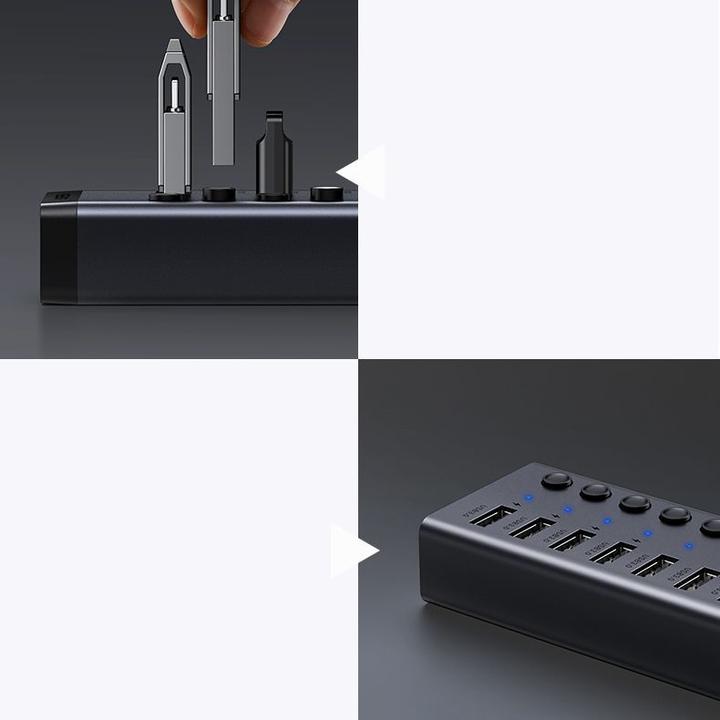 Produktbild Ugreen multifunction HUB 7in1 (USB-C, 8 Ports)