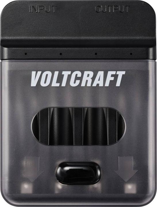 Voltcraft VC-BC4-PB1 2in1 charger & power bank (1 pcs., AA, AAA, 500 mAh, Chargers without battery)
