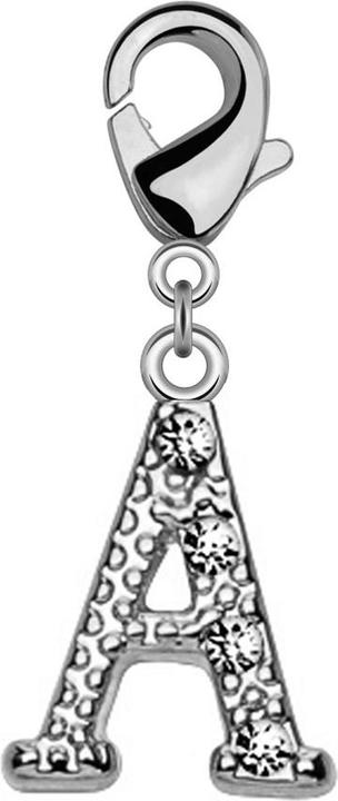 Produktbild Star Piercing Anhänger mit Kristall Buchstabe A (Messing)