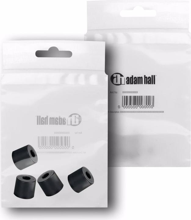 Produktbild Adam Hall Gummifuss Set (Kunststoffgleiter, 4 Stück)