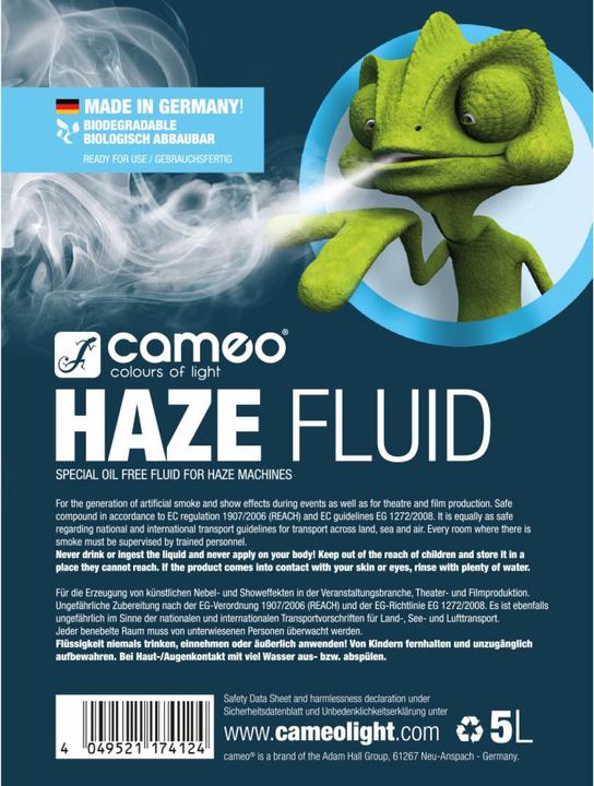 Produktbild HAZE FLUID 5 L Hazefluid (Nebelfluid)