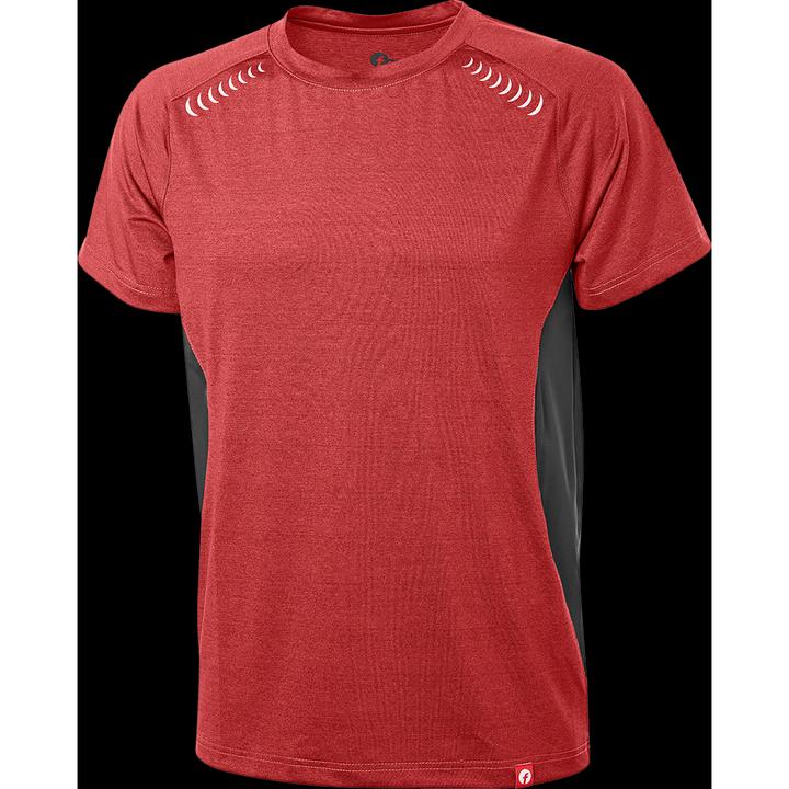Produktbild Magni T-Shirt Quick Dry bordeaux/schwarz meliert Gr. XL Fortis Elements (XL)