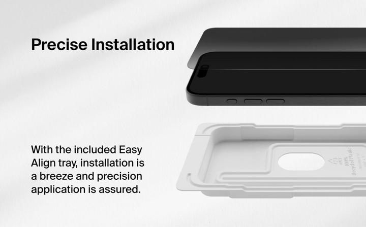 Image du produit Belkin Screen Force Invisiglas (1 pièce(s), Apple iPhone 16 Pro Max)