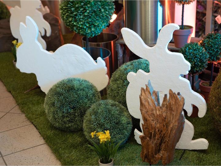 Image du produit Europalms Silhouette Lapin de Pâques, blanc, 60cm (1 x, 60 cm)