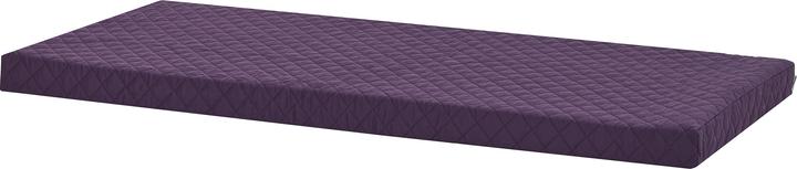 Actual product image Hoppekids Foam mattress incl. cover, 90x200 cm, height 9cm, quilted, Loganberry Purple (90 x 200 cm)