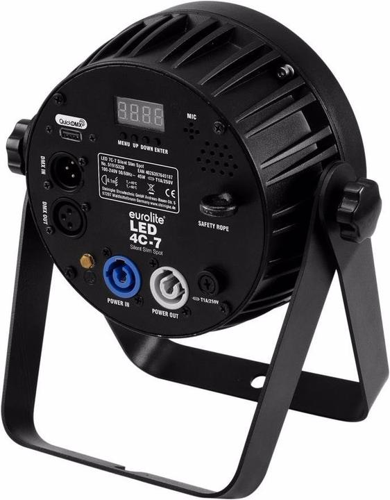 Image du produit Eurolite LED 7C-7 Silent Slim Spot (9 W, LED)