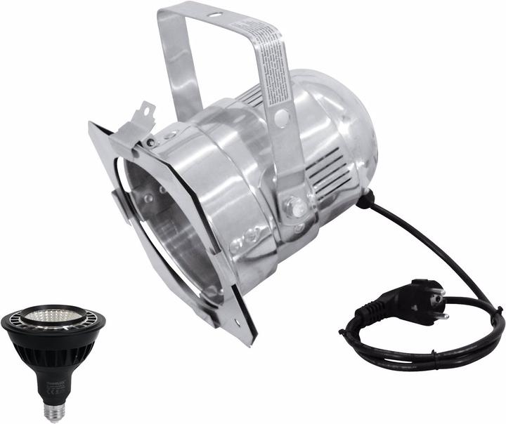 Produktbild Eurolite Set PAR-38 Spot sil + PAR-38 230V COB 18W E-27 LED 1800-3000k dim2warm (LED)
