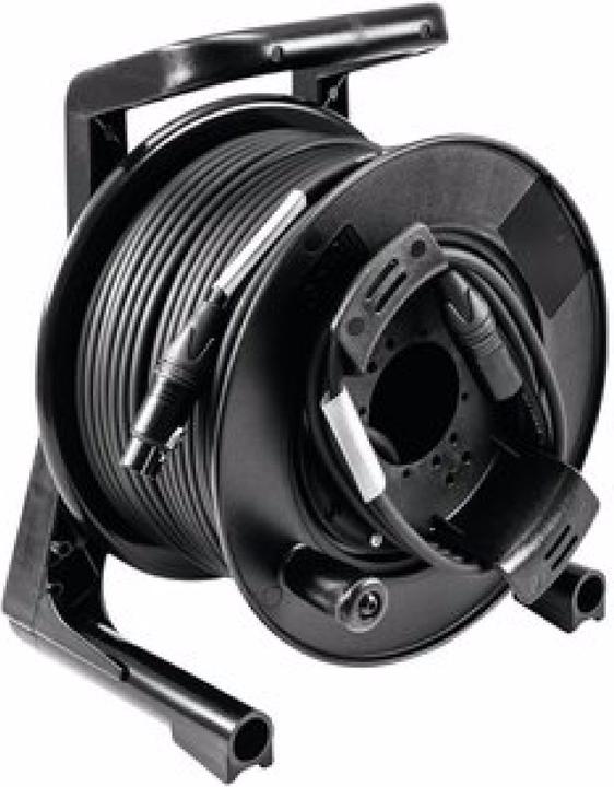Actual product image Psso DMX cable reel XLR 50m sw Neutrik 2x0.22 (50 m, 0.44 mm²)