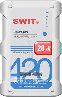 Actual product image Swit HB-C420S | 420Wh 500W Super-High-load 28V Battery, V-Mount, also ideal for long term use or hig (1 pcs.)