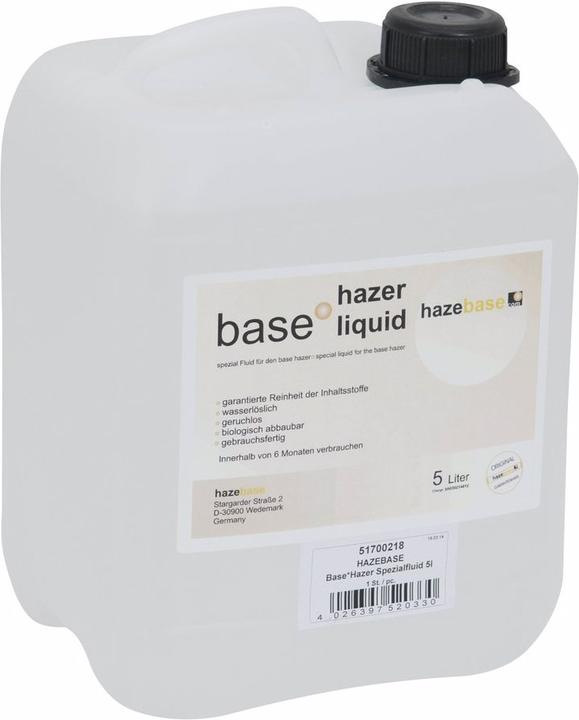 Actual product image Hazebase Base*H special fluid 5l canister (Smoke machine)
