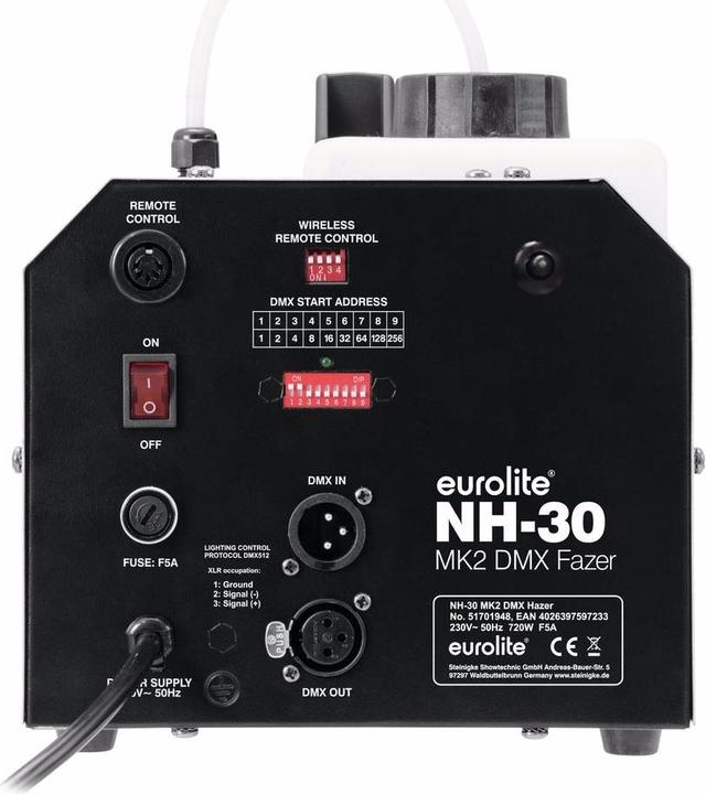 Actual product image Eurolite NH-30 MK2 DMX haze fog machine