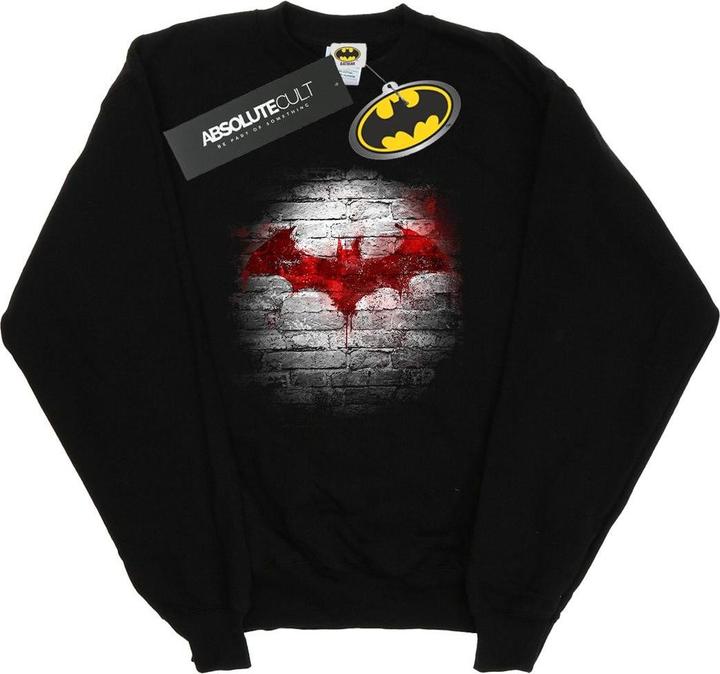 Produktbild Batman Logo Wand Baumwolle Sweatshirt (L)