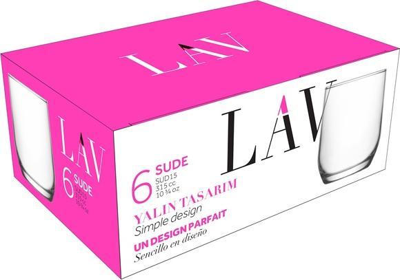 Immagine prodotto LAV SET DI BICCHIERI 6PCS 315ML LV-SUD15F SUDE (0.32 l, 6 x)