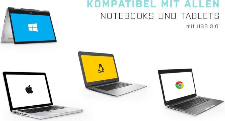 Image du produit i-tec U3METALG3HUB (USB-A, 3 Ports)