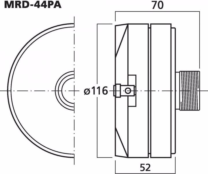Immagine prodotto Monacor Driver a tromba, 90W, 8Ohm