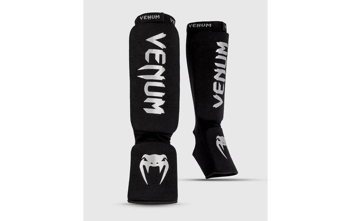 Image du produit Venum Kontact Shin Guards Schwarz/Silber, L, Grösse: L (L)