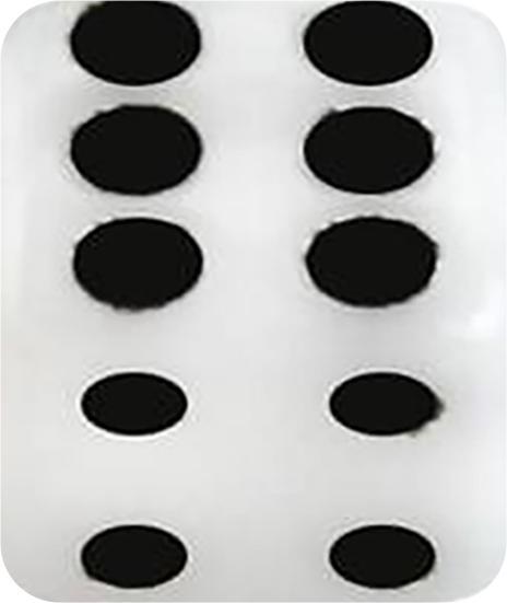 Produktbild Star Piercing Würfel weiss (Acryl, ohne Messing)
