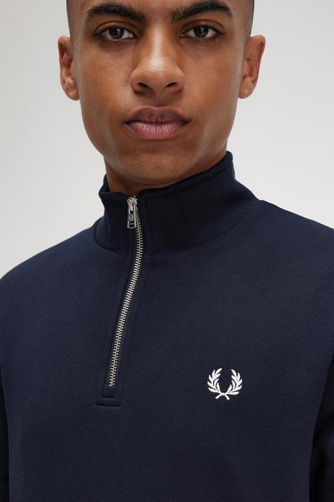 Produktbild Fred Perry Sweatshirt mit halbem Reissverschluss (S)