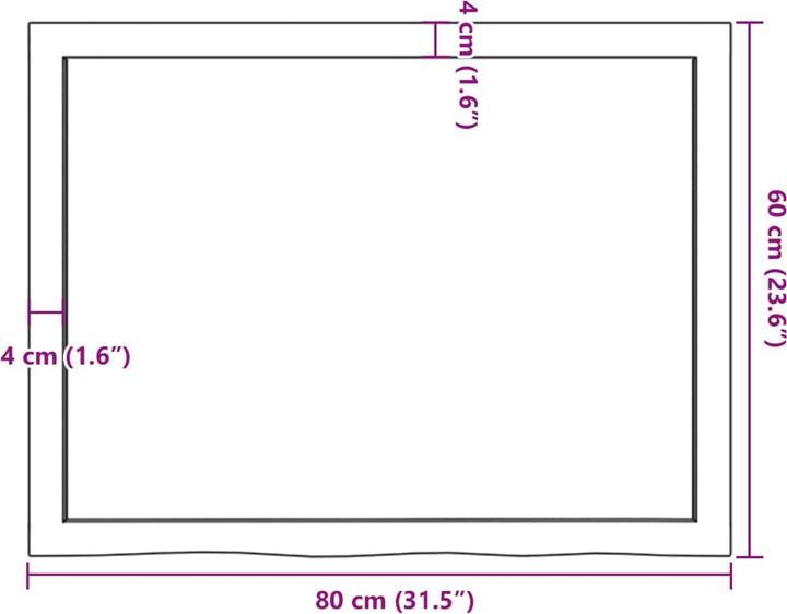 Produktbild VidaXL Gianna (80 x 4 x 60 cm)