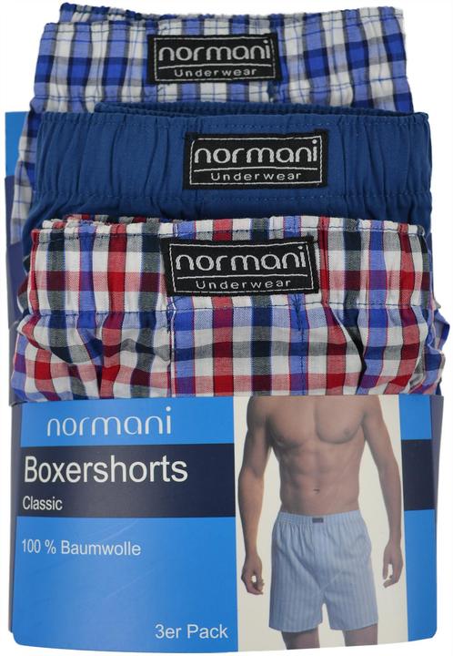 Produktbild Normani 3 Stück Herren Web Boxershorts (XXL, 3er Pack)