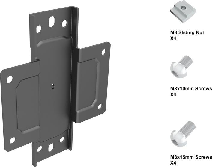 Actual product image Multibrackets Pole Clamp Plate, for Modular Pro System