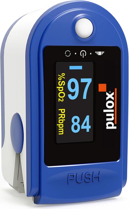 Immagine prodotto Pulox Pulsossimetro PO-200A con allarme blu