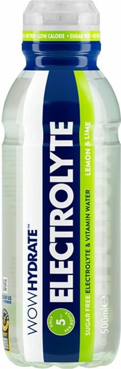 Actual product image Wow Hydrate Electrolyte Water (12 x 500ml) (Lemon, 12 x)