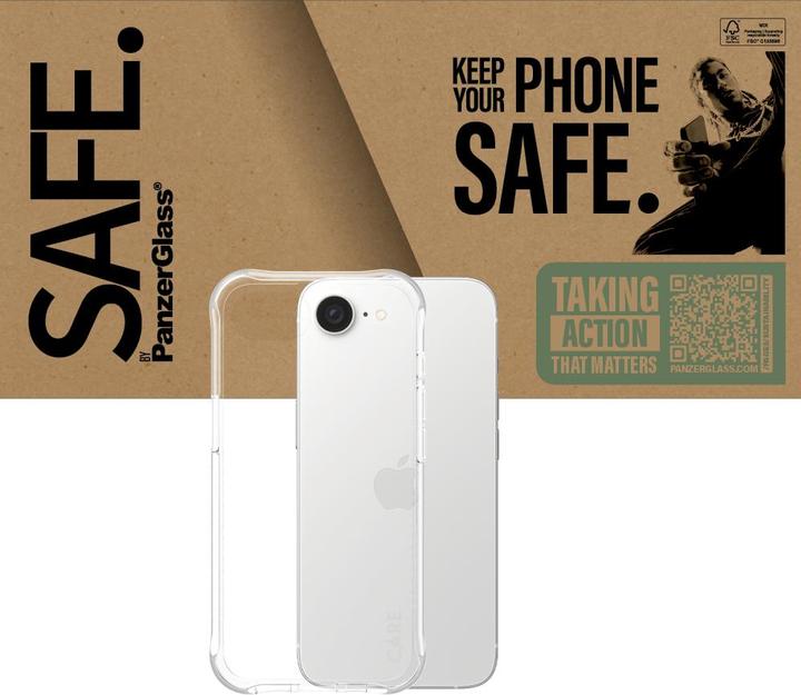 Immagine prodotto PanzerGlass SAFE by PG TPU Case TP iPhone SE (2025) (Apple iPhone 16e)