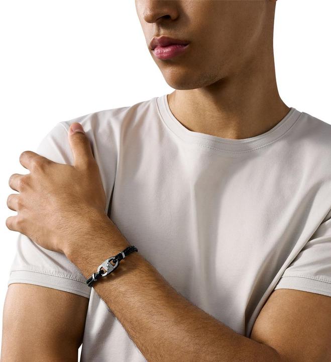 Actual product image Emporio Armani Armband (20.80 cm, Leather, Stainless steel)